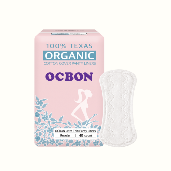 OCBON Organic Cotton Panty Liners | 40 Count