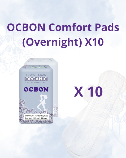 [Flashsale] OCBON Comfort Pads (Overnight, 20 Count) x 10