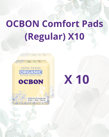 OCBON Comfort Pads (Regular, 32 Count) X 10