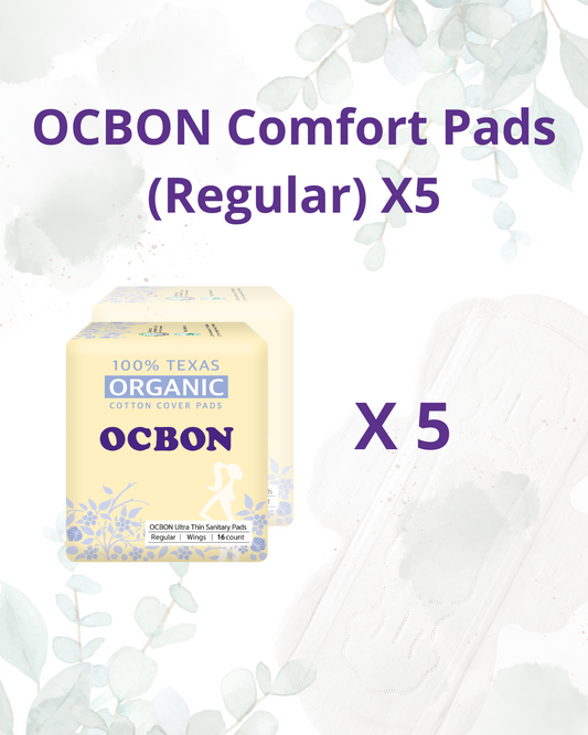 [Flashsale] OCBON Comfort Pads (Regular, 32 Count) X 5