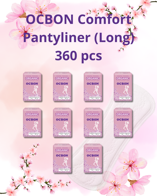 OCBON Comfort Pantyliners (Long, 36 Count) x 10