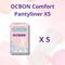 [Flashsale] OCBON Comfort Pantyliners (Regular, 40 Cou:nt) x 5