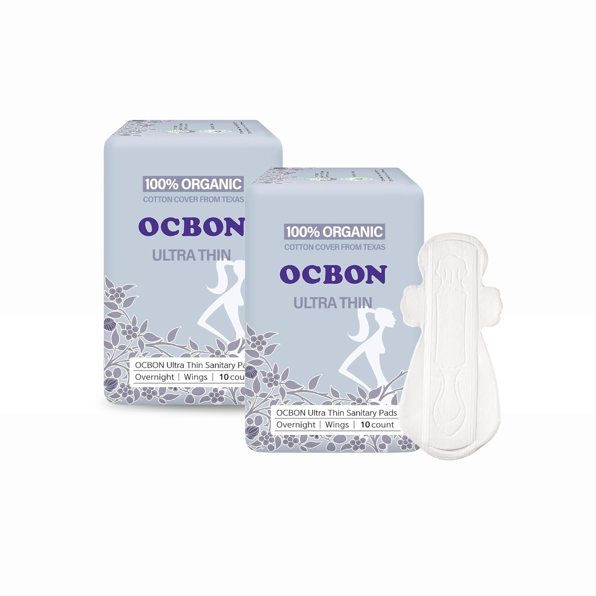 Organic Cotton Overnight Pads | 20 Count
