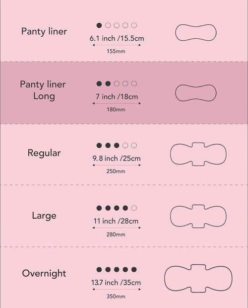 Long Organic Cotton Panty Liners