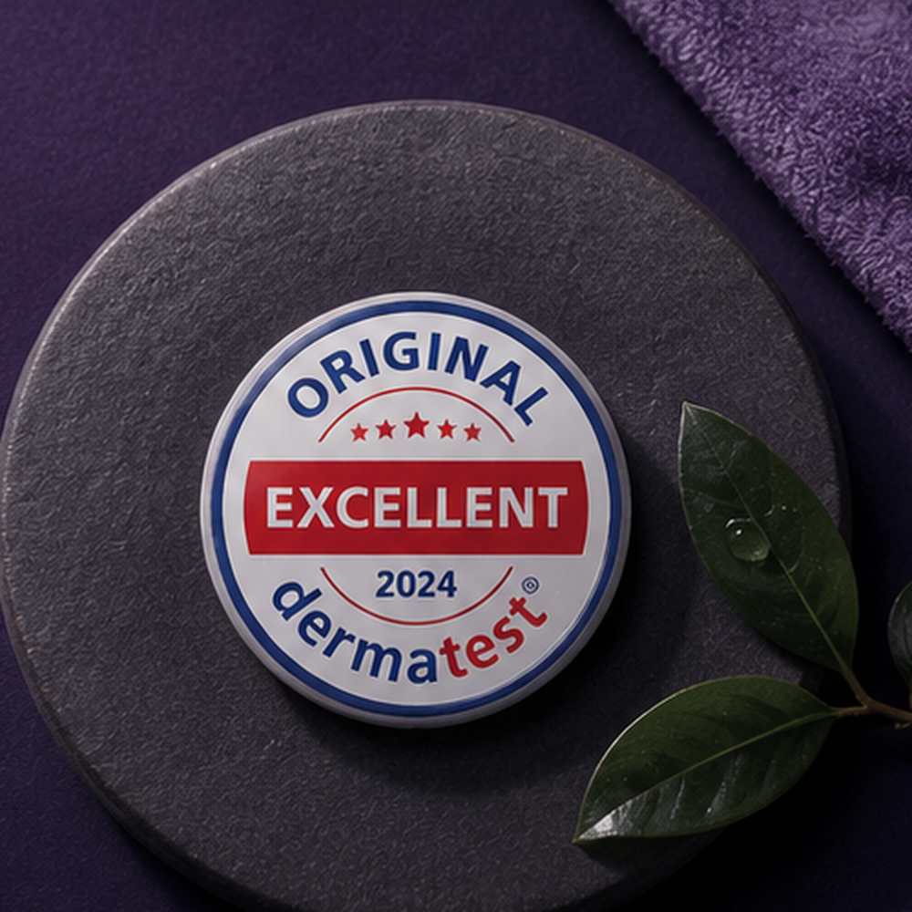 5. Dermatest Excellent — the highest rating from Germany's leading clinical skin lab